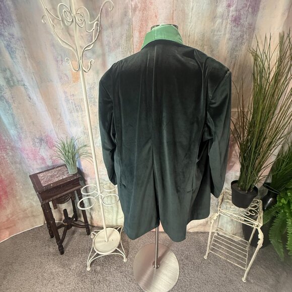 Vintage📌Gorgeous High-Quality Workmanship Plus Size Velvet Lady Jacket -Blazer - Picture 2 of 16